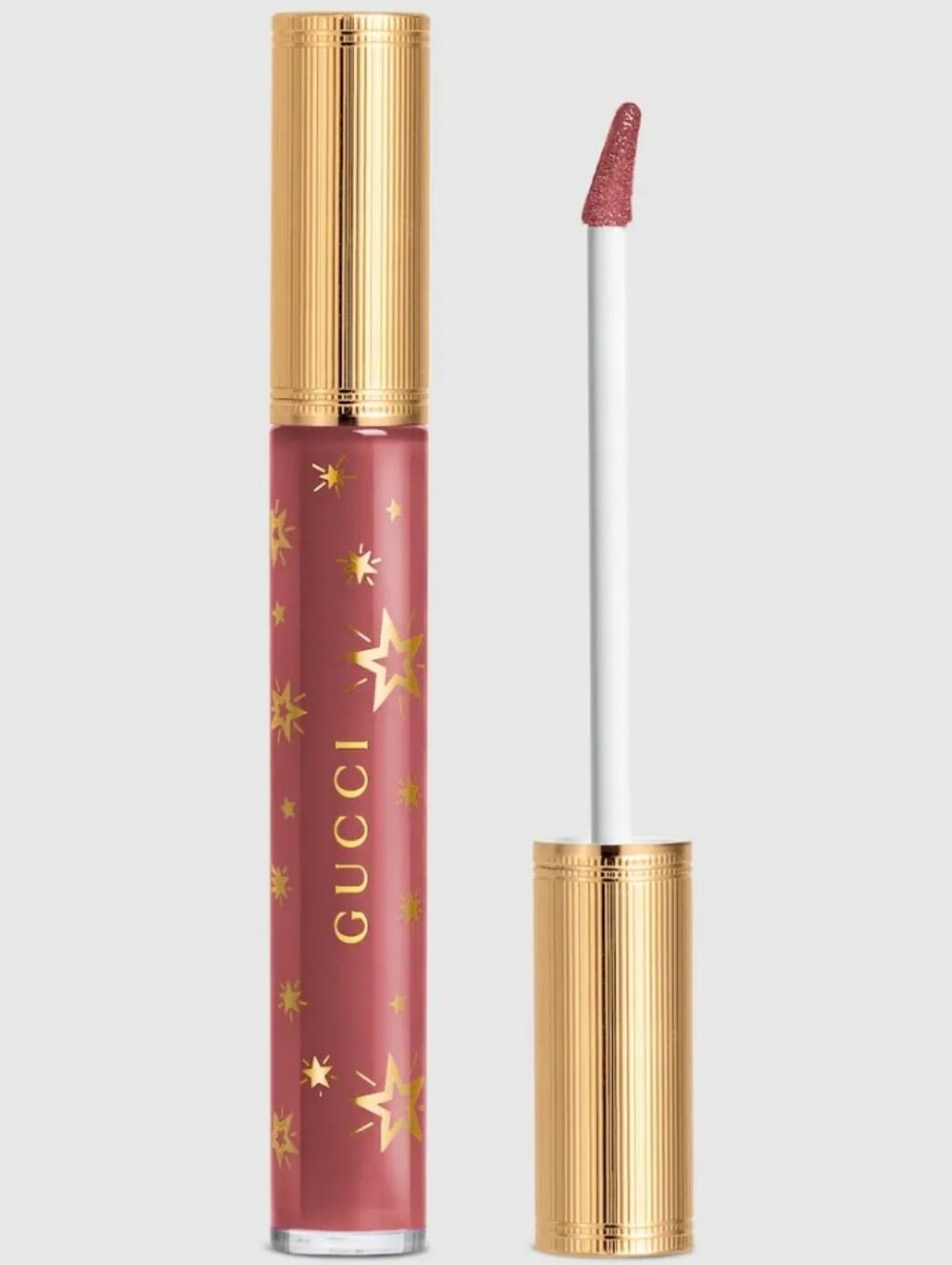 Gucci Lip Gloss in Dusty Rose with Gold Accents